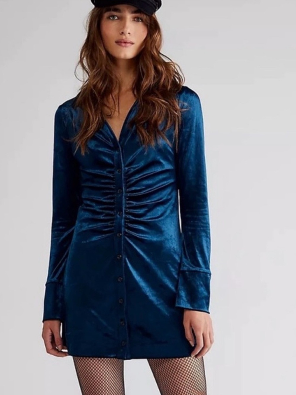 Nwot Free People Mini Shayla velvet dress